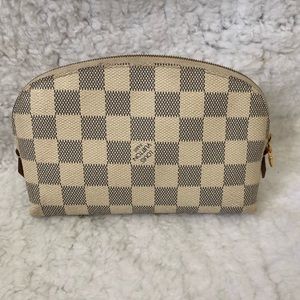 LV Damier Azure Make-Up Bag